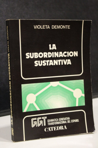 Portada del libro de La subordinación sustantiva