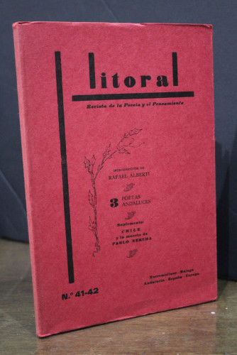 Portada del libro de Litoral. Revista de la Poesía y el Pensamiento. Nº 41-42. 3 poetas andaluces. Suplemento: Chile y la...