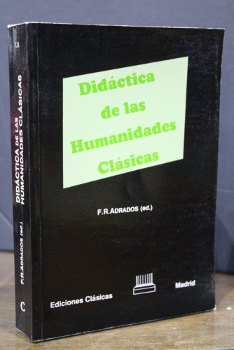 Portada del libro de Didáctica de las Humanidades Clásicas