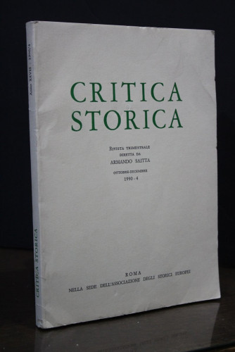 Portada del libro de Critica Storica. Ottobre-Dicembre, 1990 - 4.