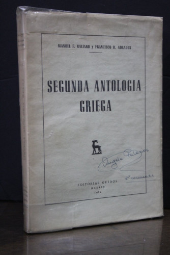 Portada del libro de Segunda antología griega