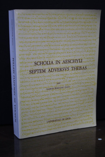 Portada del libro de Scholia in Aeschyli Septem Adversus Thebas