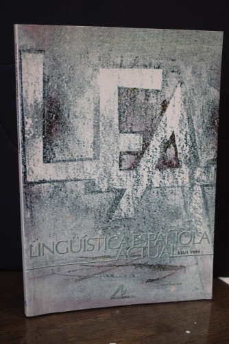 Portada del libro de Lingüística Española Actual. XXI/1, 1999.