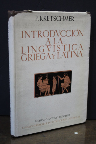 Portada del libro de Introducción a la lingüística griega y latina