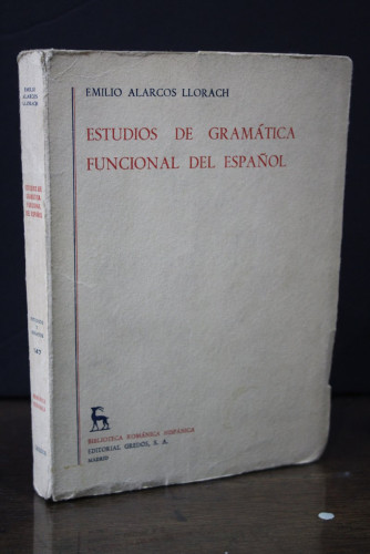 Portada del libro de Estudios de gramática funcional del español