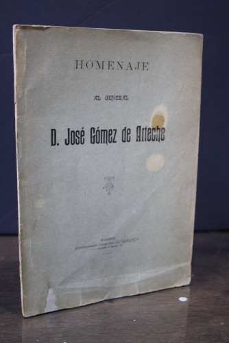 Portada del libro de Homenaje al general D. José Gómez de Arteche.