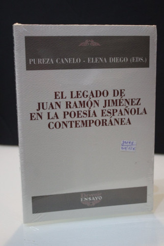 Portada del libro de El legado de Juan Ramón Jiménez en la poesía española contemporánea