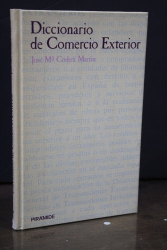 Portada del libro de Diccionario de Comercio Exterior