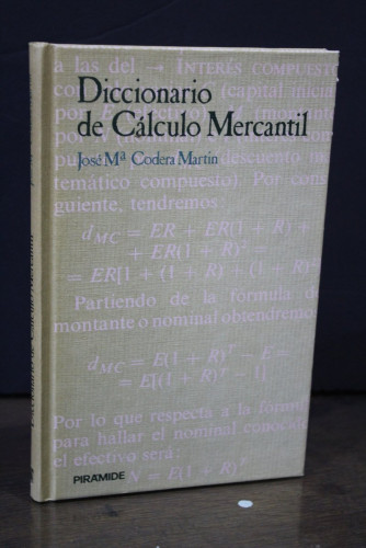 Portada del libro de Diccionario de Cálculo Mercantil