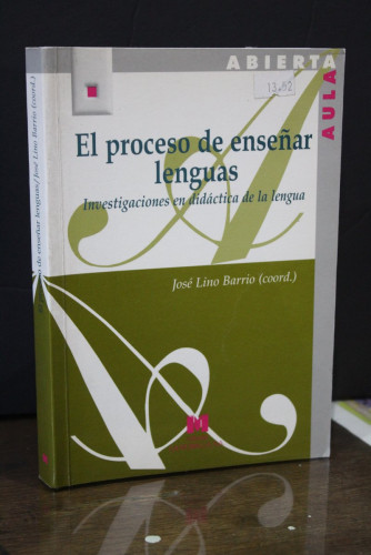 Portada del libro de El proceso de enseñar lenguas. Investigaciones en didáctica de la lengua