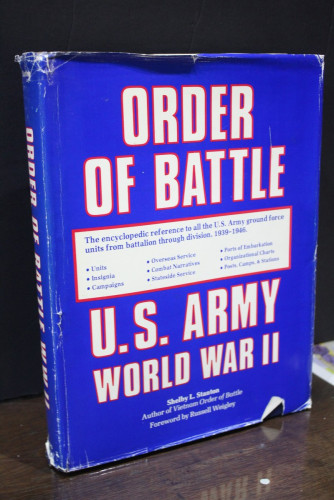 Portada del libro de Order of Battle. U.S. Army, World War II