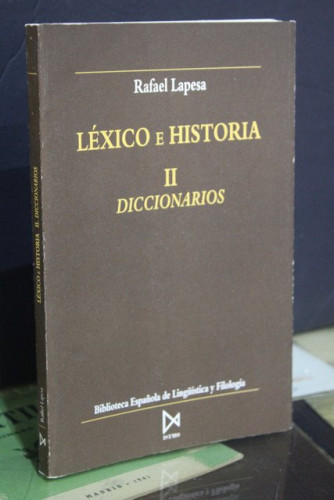 Portada del libro de Léxico e historia. II. Diccionarios