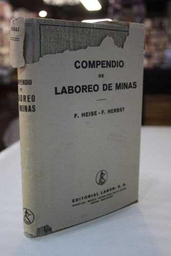 Portada del libro de Compendio de laboreo de Minas.