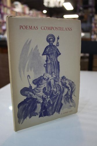 Portada del libro de Poemas compostelans. 