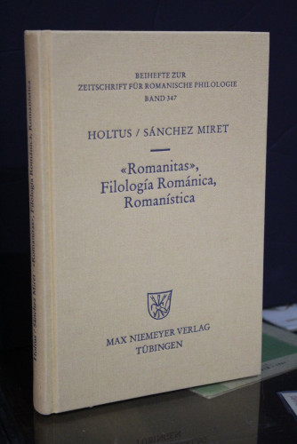 Portada del libro de Romanitas, Filología Románica, Romanística.- Holtus/Sánchez Miret.