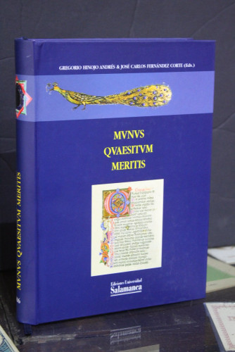 Portada del libro de Munus Quaesitum Meritis. Homenaje a Carmen Codoñer