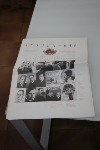 Portada del libro de Ínsula, 646. Contra el olvido: las prosas del veintisiete. Octubre 2000.