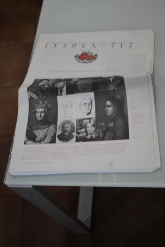 Portada del libro de Ínsula, 717. La traducción poética en España. Septiembre 2006.