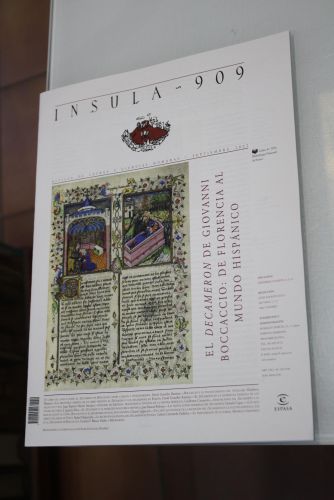 Portada del libro de Ínsula, 909. El Decamerón de Giovanni Boccaccio: De Florencia al mundo hispánico. Septiembre 2022.