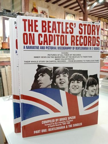 Portada del libro de The Beatles' Story on Capitol Records. 2 tomos [Firmado]