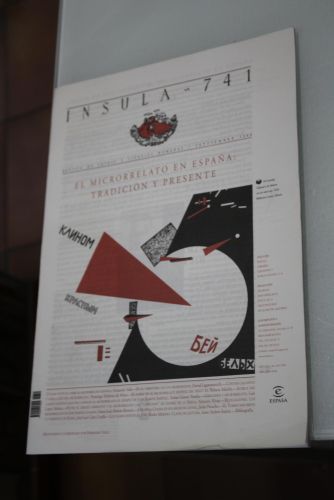Portada del libro de Ínsula, 741. Microrrelato en España: tradición y presente. Septiembre 2008.