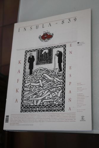 Portada del libro de Ínsula, 839. Kafka en España. Noviembre 2016.