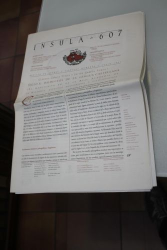 Portada del libro de Ínsula, 607. Siglo X: Balbuceos de la lengua castellana (El manuscrito 46 de la Real Academia de la...