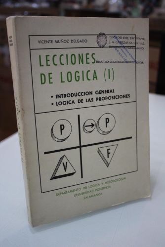 Portada del libro de Lecciones de lógica (I). Introducción general. Lógica de las proposiciones