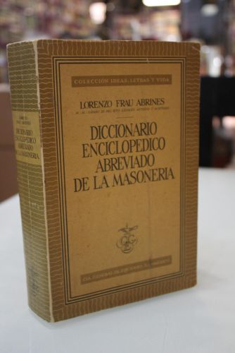 Portada del libro de Diccionario enciclopédico abreviado de la masonería.