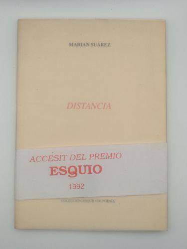Portada del libro de Distancia [Dedicado]