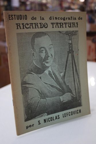 Portada del libro de Estudio de la discografía de Ricardo Tanturi.