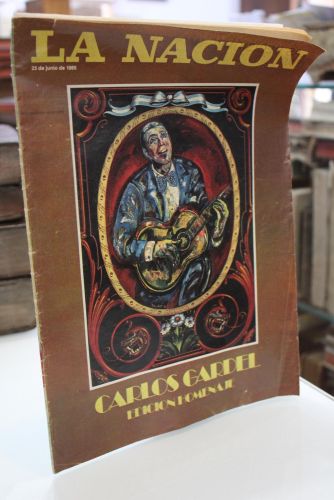 Portada del libro de La Nación, n.º 833, 1985.- Carlos Gardel, Edición Homenaje.