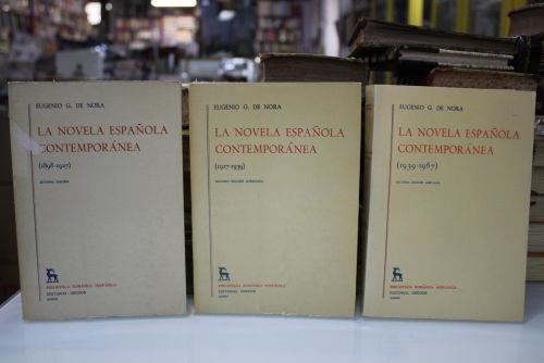 Portada del libro de La Novela Española Contemporánea.- 3 tomos.