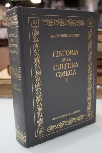 Portada del libro de Historia de la cultura griega. II.