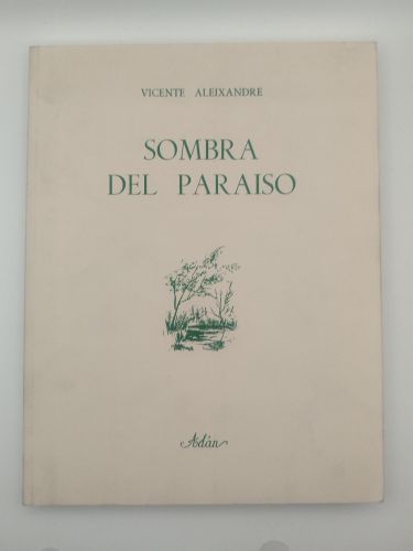 Portada del libro de Sombra del paraíso