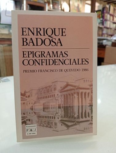 Portada del libro de Epigramas confidenciales