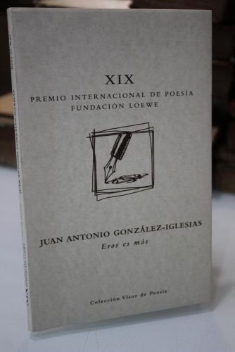 Portada del libro de Eros es más.- Dedicado