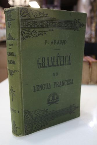 Portada del libro de Gramática razonada histórico-crítica de la lengua francesa. Tomo I.