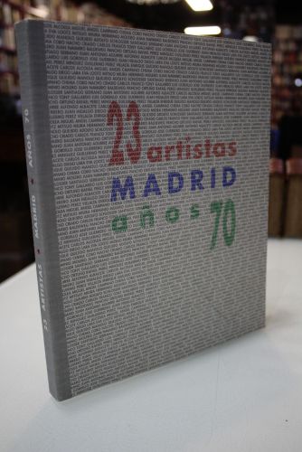 Portada del libro de Veintitrés artistas. Madrid años 70.