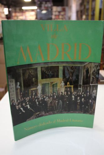 Portada del libro de Villa de Madrid. Núm. 12. Número dedicado al Madrid Literario.