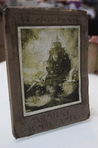 Portada del libro de 1922.- Mientras la mar canta