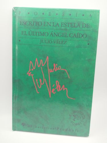 Portada del libro de Escrito en la estela del último ángel caído