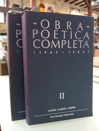 Portada del libro de Obra poética completa (1963-1988). Dos tomos
