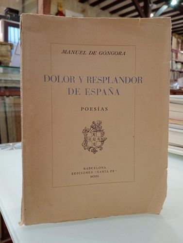 Portada del libro de Dolor y resplandor de España
