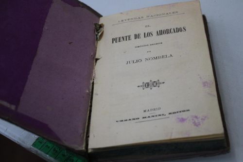 Portada del libro de El puente de los ahogados. Tradición navarra.