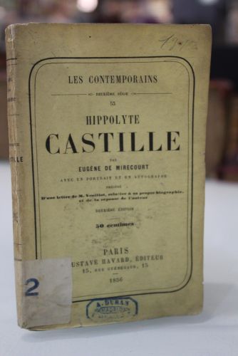 Portada del libro de Hippolyte Castille.