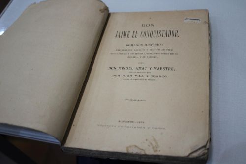 Portada del libro de Don Jaime el conquistador. 