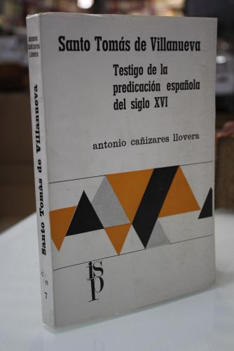 Portada del libro de Santo Tomás de Villanueva. Testigo de la predicación española del siglo XVI.