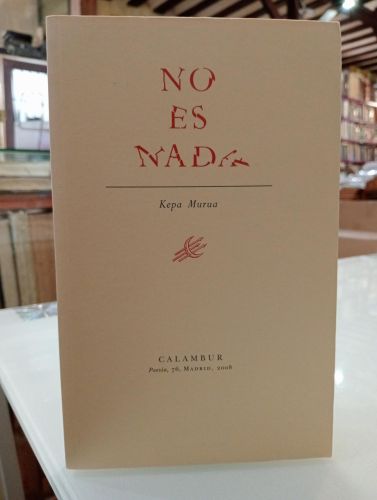 Portada del libro de No es nada