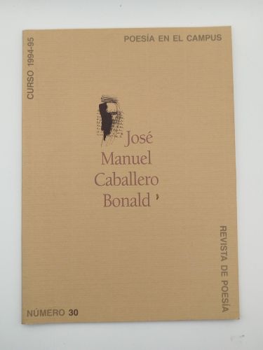 Portada del libro de Poesía en el Campus. Revista de Poesía, Nº30